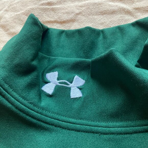 Under Armour Compression Turtleneck Shirt Forest Green Men's Size Small - Picture 2 of 3
